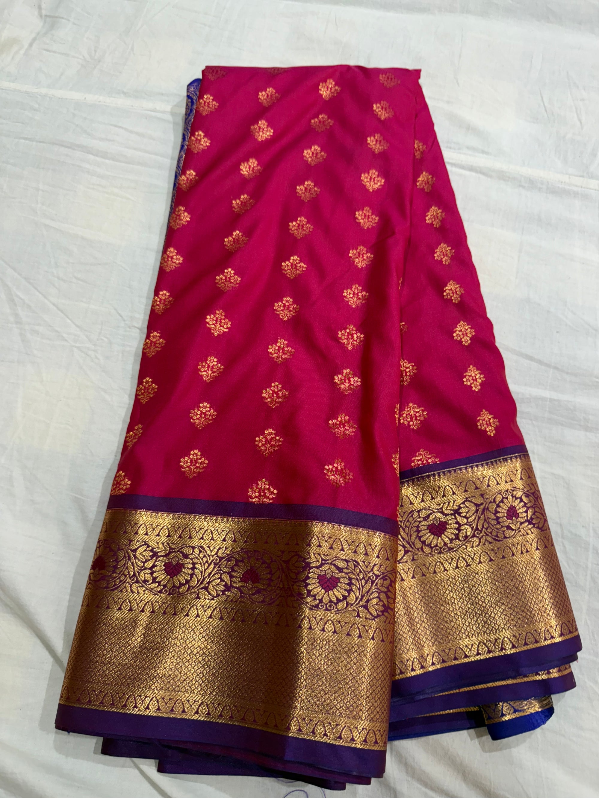 Big border semi Gadwal sarees