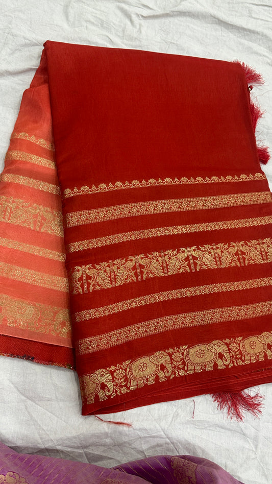 Russian crêpe sarees